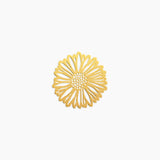 Daisy Charm - High Quality, Affordable, Whimsical, Hand Drawn Individual Charms for a Custom Locket - April Birthday Gift - Available in Gold and Silver - Made in USA - Brevity Jewelry