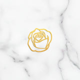 Rose Charm - High Quality, Affordable, Whimsical, Hand Drawn Individual Charms for a Custom Locket - June Birthday Gift - Available in Gold and Silver - Made in USA - Brevity Jewelry