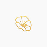 Morning Glory Charm - High Quality, Affordable, Whimsical, Hand Drawn Individual Charms for a Custom Locket - September Birthday Gift - Available in Gold and Silver - Made in USA - Brevity Jewelry
