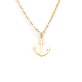 Anchor Necklace - Hand Drawn By a Calligrapher - High Quality, Affordable Necklace - Available in Gold and Silver - Made in USA - Brevity Jewelry