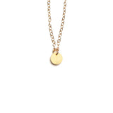 Small Circle Necklace - High Quality, Affordable Necklace - Available in Gold and Silver - Made in USA - Brevity Jewelry