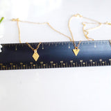 Small Diamond Necklace - High Quality, Affordable Necklace - Available in Gold and Silver - Made in USA - Brevity Jewelry