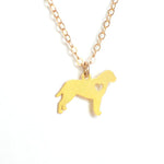 Dog Love Necklace - Animal Love - High Quality, Affordable Necklace - Available in Gold and Silver - Made in USA - Brevity Jewelry