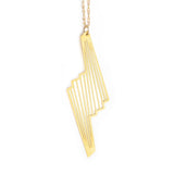 Florence Necklace - Art Deco, Great Gatsby, Jazz Age Style - High Quality, Affordable Necklace - Available in Gold and Silver - Made in USA - Brevity Jewelry