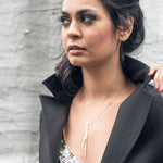 Horo 1 Necklace - High Quality, Affordable Necklace - Classic and Elegant - Clock Hand Design - Available in Gold and Silver - Made in USA - Brevity Jewelry