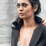 Horo 1 Necklace - High Quality, Affordable Necklace - Classic and Elegant - Clock Hand Design - Available in Gold and Silver - Made in USA - Brevity Jewelry