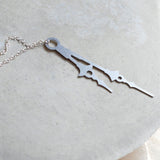 Horo 3 Necklace - High Quality, Affordable Necklace - Classic and Elegant - Clock Hand Design - Available in Gold and Silver - Made in USA - Brevity Jewelry