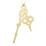 Horo 5 Necklace - High Quality, Affordable Necklace - Classic and Elegant - Clock Hand Design - Available in Gold and Silver - Made in USA - Brevity Jewelry