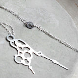 Horo 5 Necklace - High Quality, Affordable Necklace - Classic and Elegant - Clock Hand Design - Available in Gold and Silver - Made in USA - Brevity Jewelry