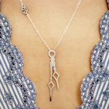Horo 6 Necklace - High Quality, Affordable Necklace - Classic and Elegant - Clock Hand Design - Available in Gold and Silver - Made in USA - Brevity Jewelry