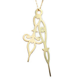 Horo 9 Necklace - High Quality, Affordable Necklace - Classic and Elegant - Clock Hand Design - Available in Gold and Silver - Made in USA - Brevity Jewelry
