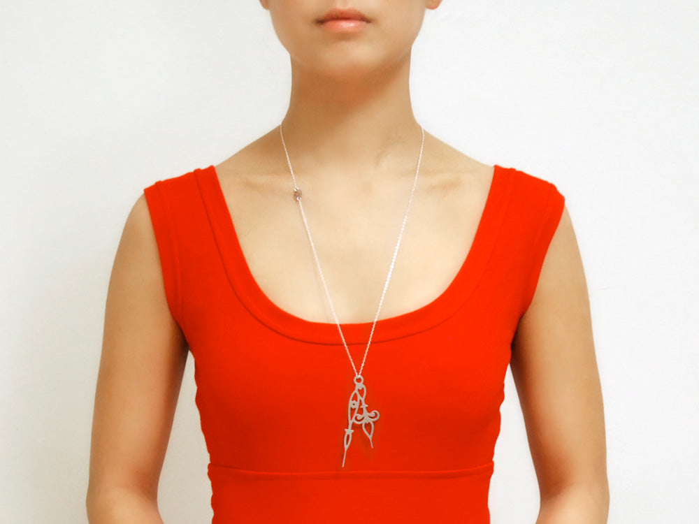 Horo 9 Necklace - High Quality, Affordable Necklace - Classic and Elegant - Clock Hand Design - Available in Gold and Silver - Made in USA - Brevity Jewelry