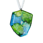 Ink Wash 8 Necklace - Brevity Jewelry - Made in USA - Affordable Gold and Silver Jewelry