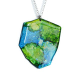 Ink Wash 8 Necklace - Brevity Jewelry - Made in USA - Affordable Gold and Silver Jewelry