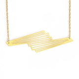 Josephine Necklace - Art Deco, Great Gatsby, Jazz Age Style - High Quality, Affordable Necklace - Available in Gold and Silver - Made in USA - Brevity Jewelry