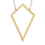 Large Kite Necklace - High Quality, Affordable Necklace - Available in Gold and Silver - Made in USA - Brevity Jewelry