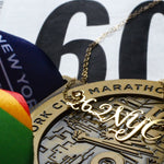 26.2 NYC Marathon Necklace - High Quality, Affordable Necklace - Available in Gold and Silver - Made in USA - Brevity Jewelry - Perfect Gift For Runners