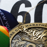 26.2 NYC Marathon Necklace - High Quality, Affordable Necklace - Available in Gold and Silver - Made in USA - Brevity Jewelry - Perfect Gift For Runners