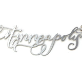 Minneapolis City Love Necklace - High Quality, Hand Lettered, Calligraphy City Necklace - Your Favorite City - Available in Gold and Silver - Made in USA - Brevity Jewelry