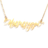 Mississippi State Love Necklace - High Quality, Hand Lettered, Calligraphy State Necklace - Your Favorite State - Available in Gold and Silver - Made in USA - Brevity Jewelry