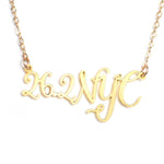 26.2 NYC Marathon Necklace - High Quality, Affordable Necklace - Available in Gold and Silver - Made in USA - Brevity Jewelry - Perfect Gift For Runners