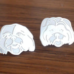 Custom Double Pet Portrait Cufflinks - Your Pets Hand Drawn By An Artist - High Quality, Affordable, One-of-a-kind, Personalized Cufflinks - Available in Gold and Silver - Made in USA - Brevity Jewelry - The Pefect Gift