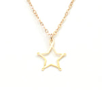 Star Necklace - Hand Drawn By a Calligrapher - High Quality, Affordable Necklace - Available in Gold and Silver - Made in USA - Brevity Jewelry