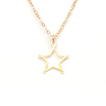 Star Necklace - Hand Drawn By a Calligrapher - High Quality, Affordable Necklace - Available in Gold and Silver - Made in USA - Brevity Jewelry