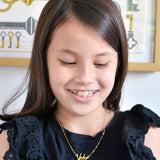 Vote Necklace - High Quality, Affordable, Hand Written, Empowering, Self Love, Mantra Word Necklace - Available in Gold and Silver - Small and Large Sizes - Made in USA - Brevity Jewelry
