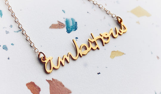 Ambitous is not a dirty word