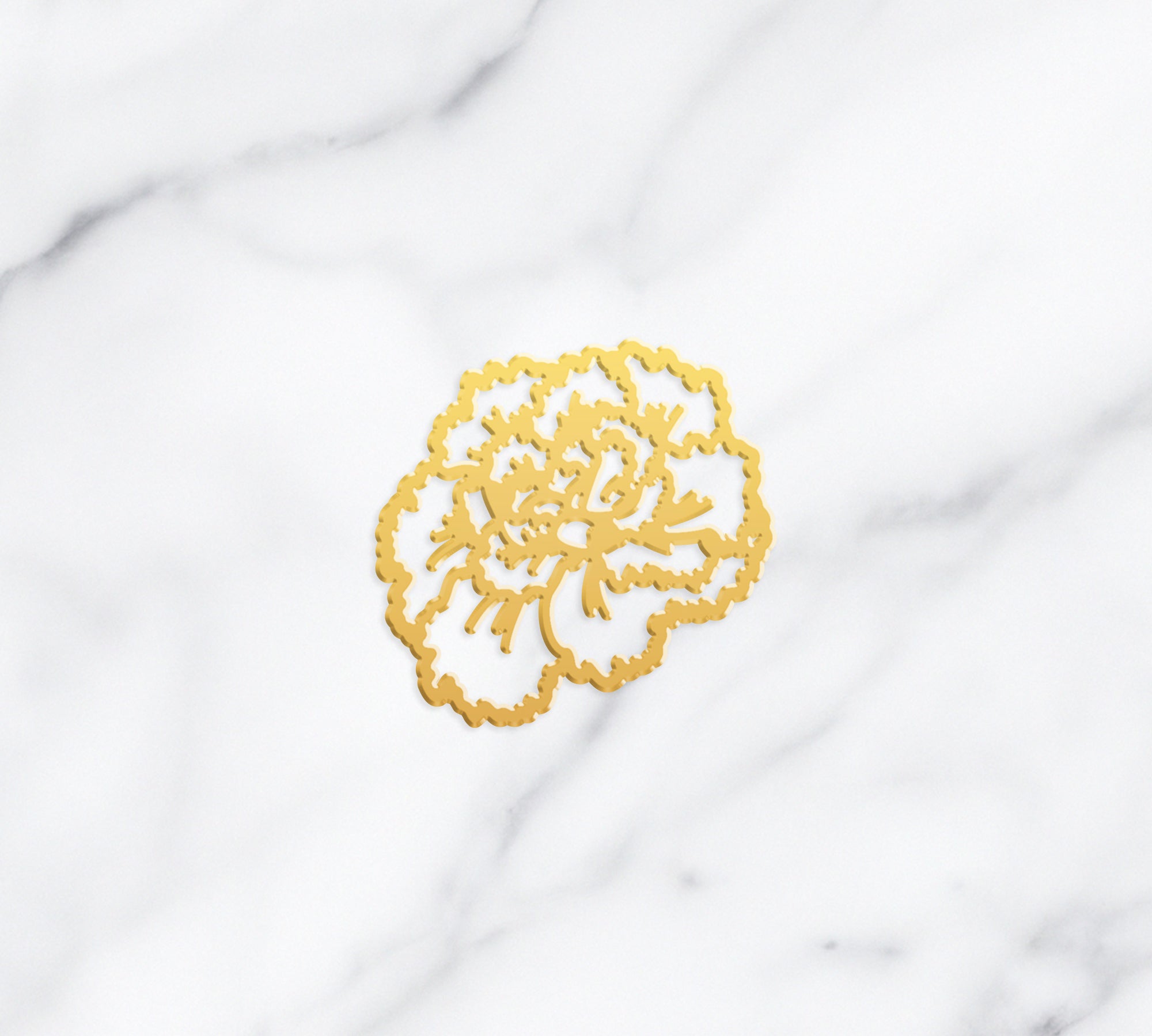Carnation Charm - High Quality, Affordable, Whimsical, Hand Drawn Individual Charms for a Custom Locket - January Birthday Gift - Available in Gold and Silver - Made in USA - Brevity Jewelry