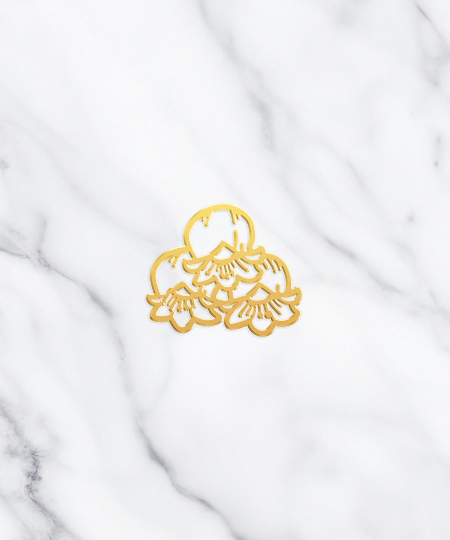 Lily of the Valley Charm - High Quality, Affordable, Whimsical, Hand Drawn Individual Charms for a Custom Locket - July Birthday Gift - Available in Gold and Silver - Made in USA - Brevity Jewelry