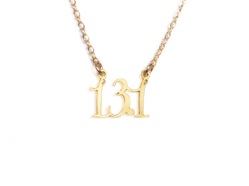 13.1 Half Marathon Necklace - High Quality, Affordable Necklace - Available in Gold and Silver - Made in USA - Brevity Jewelry - Perfect Gift For Runners