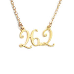 26.2 Marathon Necklace - High Quality, Affordable Necklace - Available in Gold and Silver - Made in USA - Brevity Jewelry - Perfect Gift For Runners
