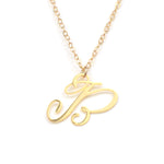 B Letter Charm - Handwritten By A Calligrapher - High Quality, Affordable, Self Love, Initial Letter Charm Necklace - Available in Gold and Silver - Made in USA - Brevity Jewelry