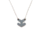 Arrowhead Necklace - Affordable Acrylic Necklace - Yellow, Blue or Gray - Silver Chain - Made in USA - Brevity Jewelry