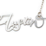Austin City Love Necklace - High Quality, Hand Lettered, Calligraphy City Necklace - Your Favorite City - Available in Gold and Silver - Made in USA - Brevity Jewelry