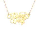 Better Half Necklace - High Quality, Affordable, Endearment Nickname Necklace - Available in Gold and Silver - Made in USA - Brevity Jewelry