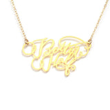 Better Half Necklace - High Quality, Affordable, Endearment Nickname Necklace - Available in Gold and Silver - Made in USA - Brevity Jewelry