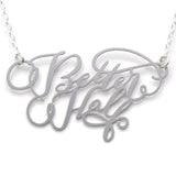 Better Half Necklace - High Quality, Affordable, Endearment Nickname Necklace - Available in Gold and Silver - Made in USA - Brevity Jewelry