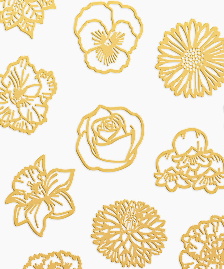 Individual Birth Flower Charms for a Custom Locket - High Quality, Affordable, Whimsical Carnation, Violet, Daffodil, Daisy, Lily of the Valley, Rose, Water Lily, Gladiolus, Morning Glory, Marigold, Chrysanthemum, Poinsettia Charms - Available in Gold and Silver - Made in USA - Brevity Jewelry