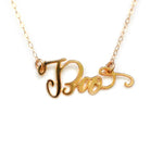 Boo Necklace - High Quality, Affordable, Endearment Nickname Necklace - Available in Gold and Silver - Made in USA - Brevity Jewelry