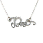 Boo Necklace - High Quality, Affordable, Endearment Nickname Necklace - Available in Gold and Silver - Made in USA - Brevity Jewelry