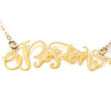 Boston City Love Necklace - High Quality, Hand Lettered, Calligraphy City Necklace - Your Favorite City - Available in Gold and Silver - Made in USA - Brevity Jewelry