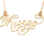 I Heart Chicago Necklace - High Quality, Hand Lettered, Calligraphy, City Necklace - Featuring a Dainty Heart and Your Favorite City - Available in Gold and Silver - Made in USA - Brevity Jewelry