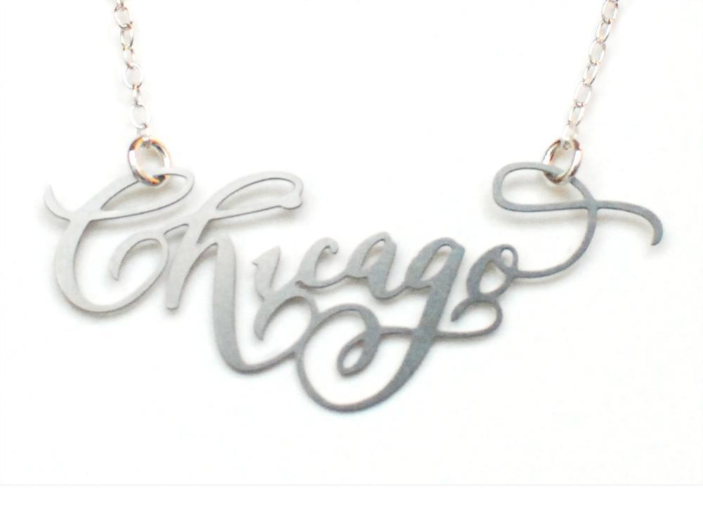 Chicago  - Brevity Jewelry - Made in USA - Affordable gold and silver necklaces