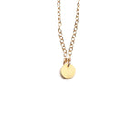 Small Circle Necklace - High Quality, Affordable Necklace - Available in Gold and Silver - Made in USA - Brevity Jewelry