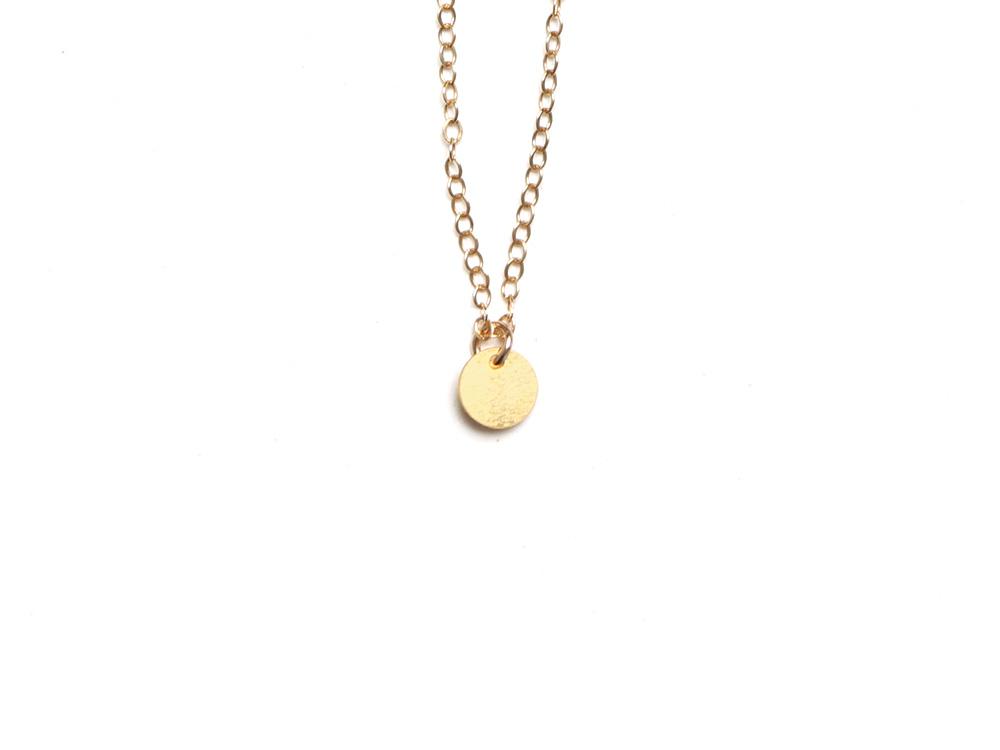 Small Circle Necklace - High Quality, Affordable Necklace - Available in Gold and Silver - Made in USA - Brevity Jewelry
