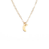 Small Crescent Necklace - High Quality, Affordable Necklace - Available in Gold and Silver - Made in USA - Brevity Jewelry