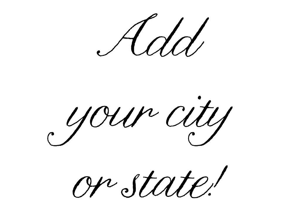 Add Your City/State  - Brevity Jewelry - Made in USA - Affordable gold and silver necklaces